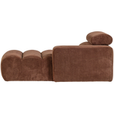 Novi Chaise Longue Element Arm Rechts Ribstof Terra