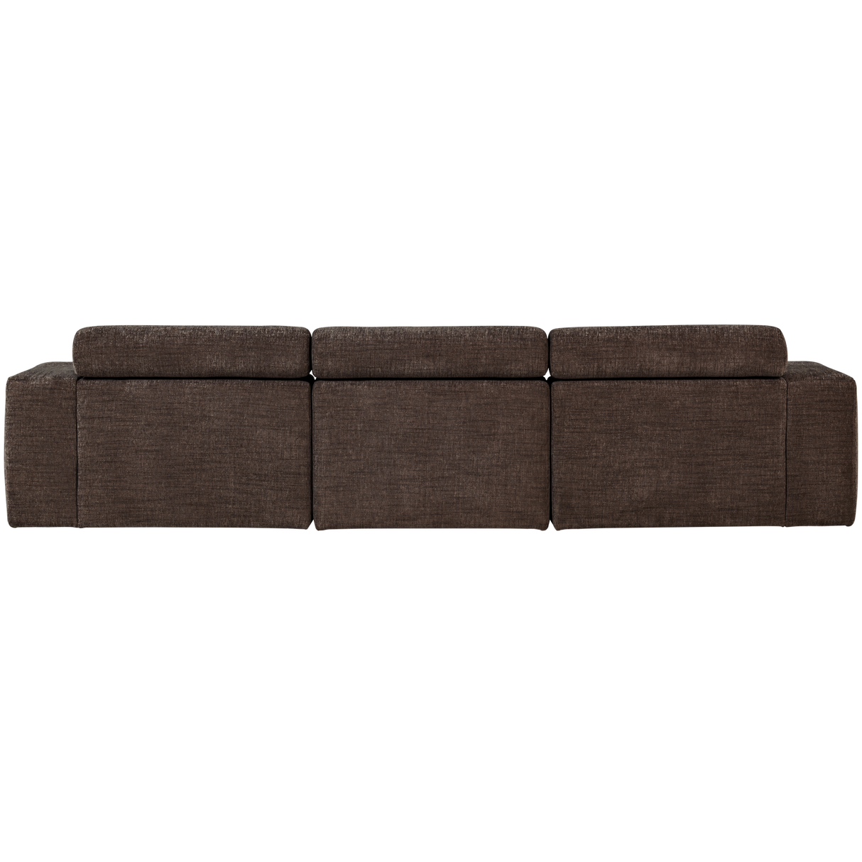 Novi Chaise Longue Bank Links Donkerbruin Melange
