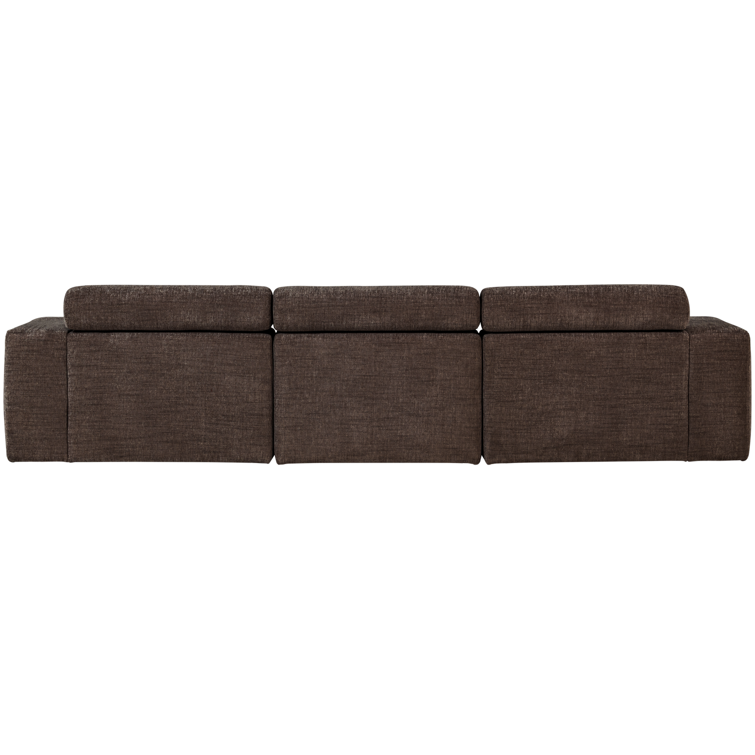 Novi Chaise Longue Bank Links Donkerbruin Melange