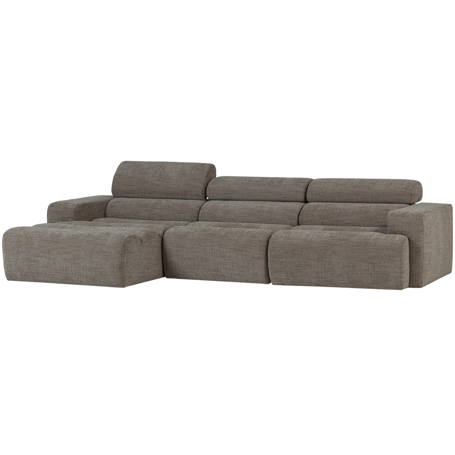 Novi Chaise Longue Bank Links Grijs Melange