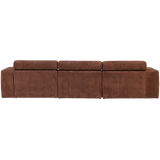 Novi Chaise Longue Bank Rechts Ribstof Terra