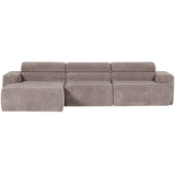Novi Chaise Longue Bank Links Ribstof Zand