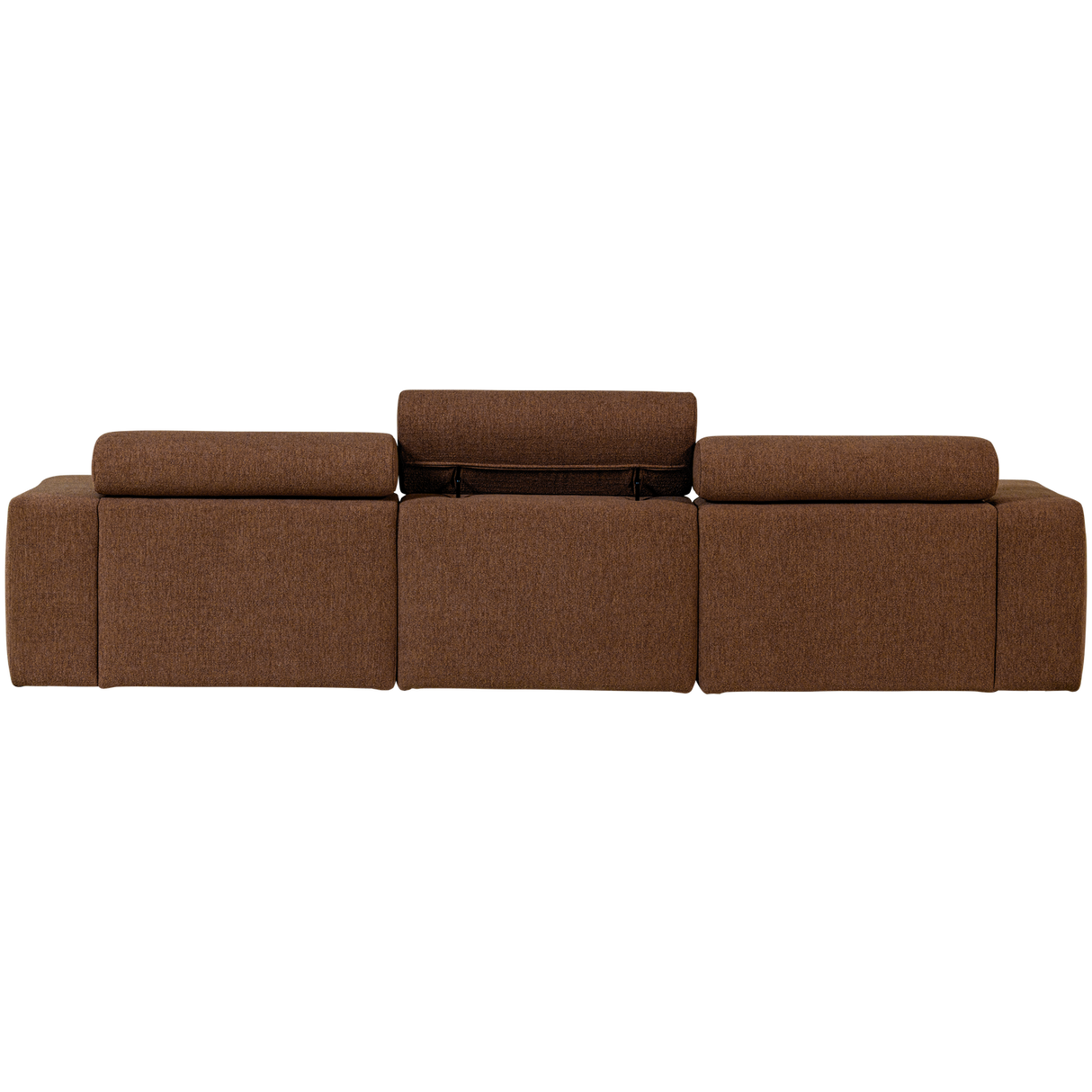 Novi Chaise Longue Bank Rechts Boucle Mokkabruin