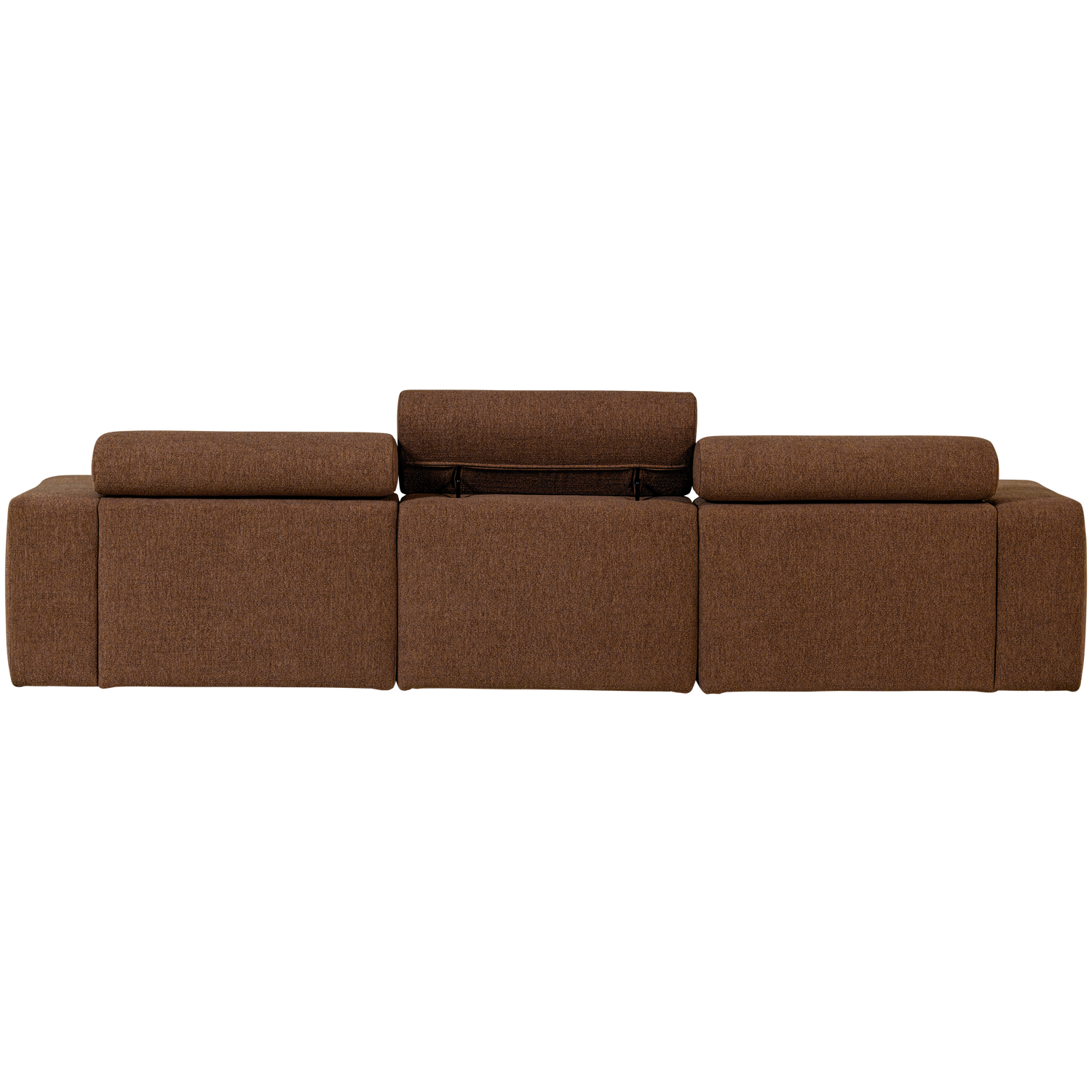 Novi Chaise Longue Bank Rechts Boucle Mokkabruin