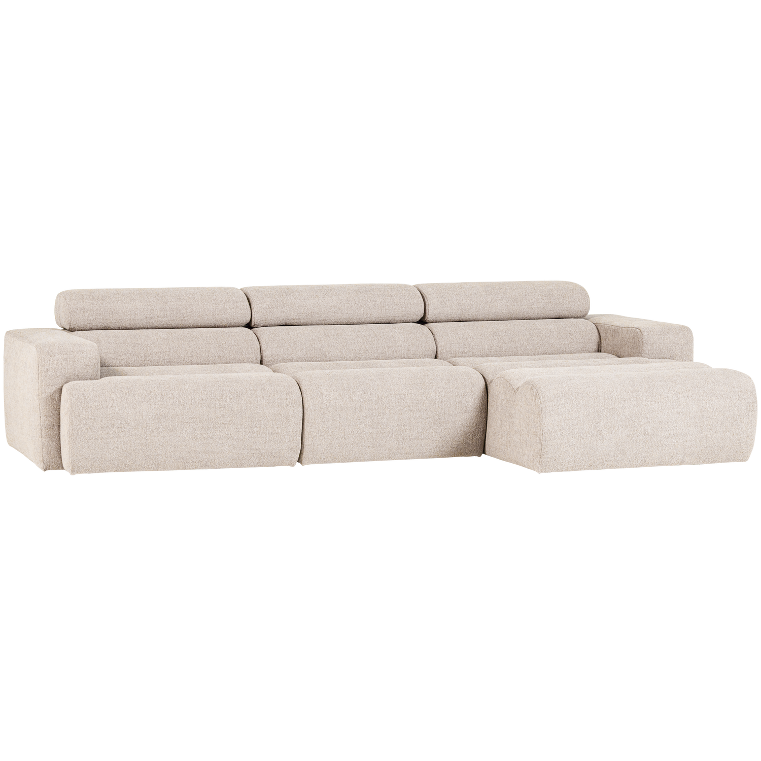 Novi Chaise Longue Bank Rechts Boucle Naturel