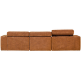 Novi Chaise Longue Bank Rechts Oranje Melange