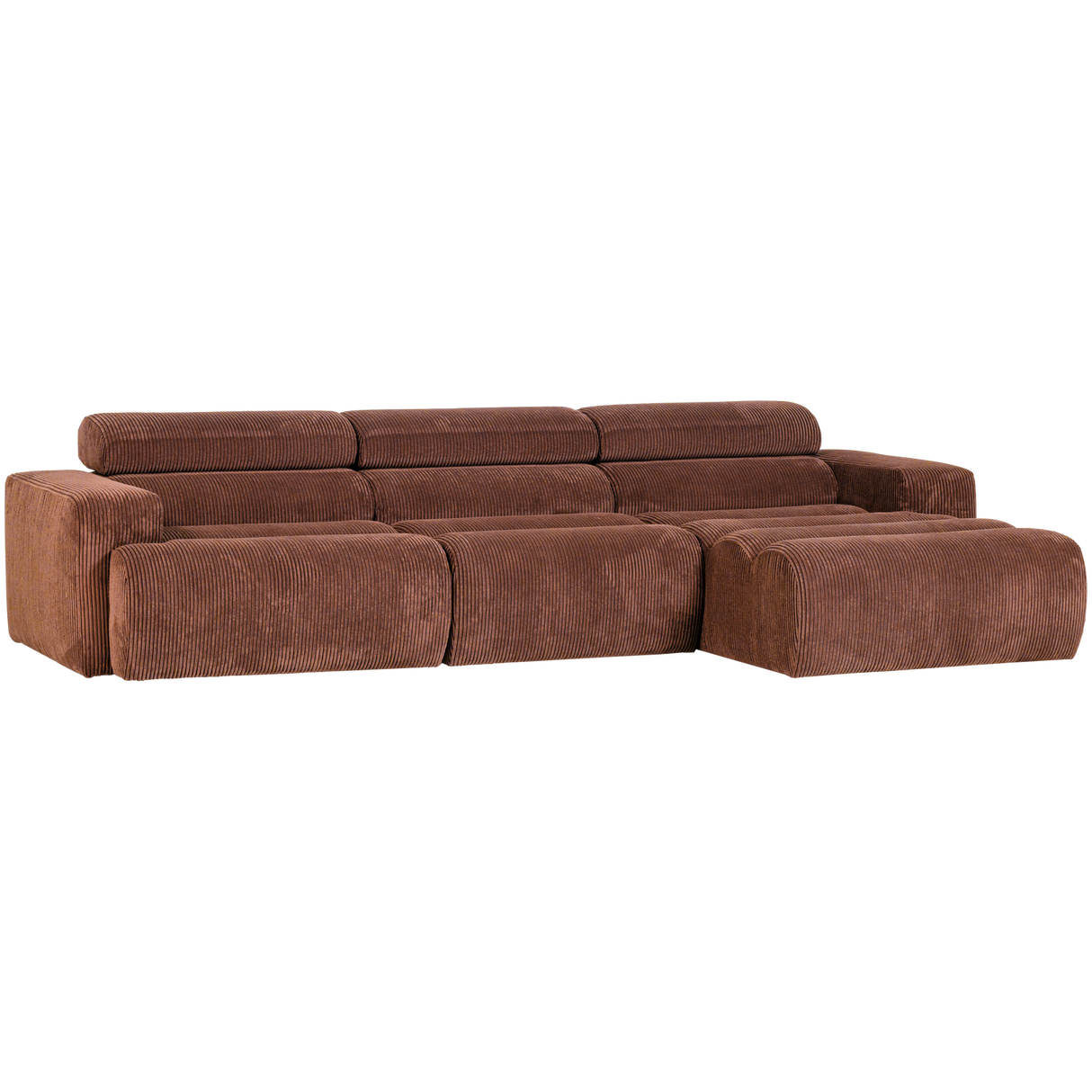 Novi Chaise Longue Bank Rechts Ribstof Terra