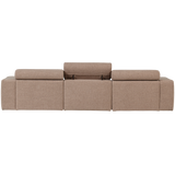 Novi Chaise Longue Bank Rechts Boucle Taupe
