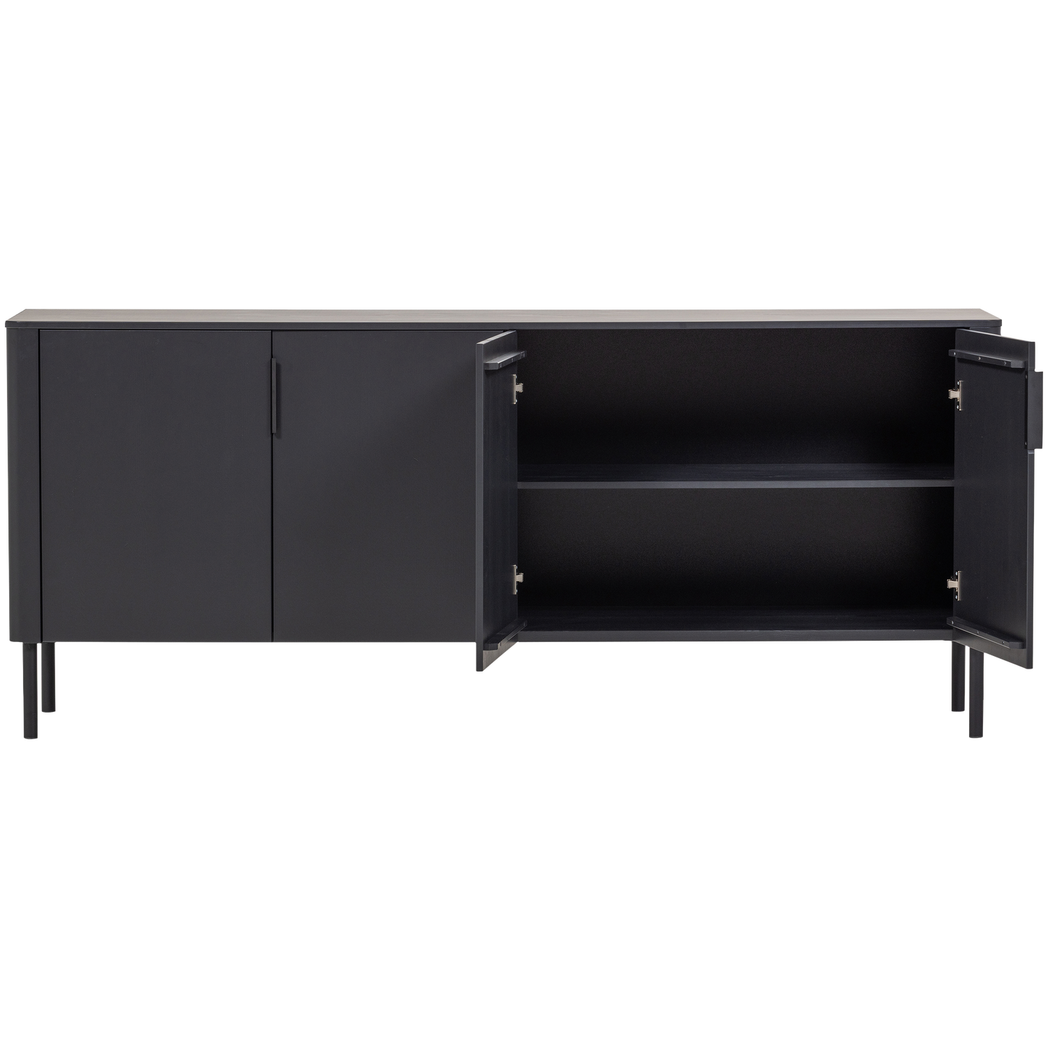 Gunnar Dressoir 200 Cm Grenen Matzwart [Fsc]