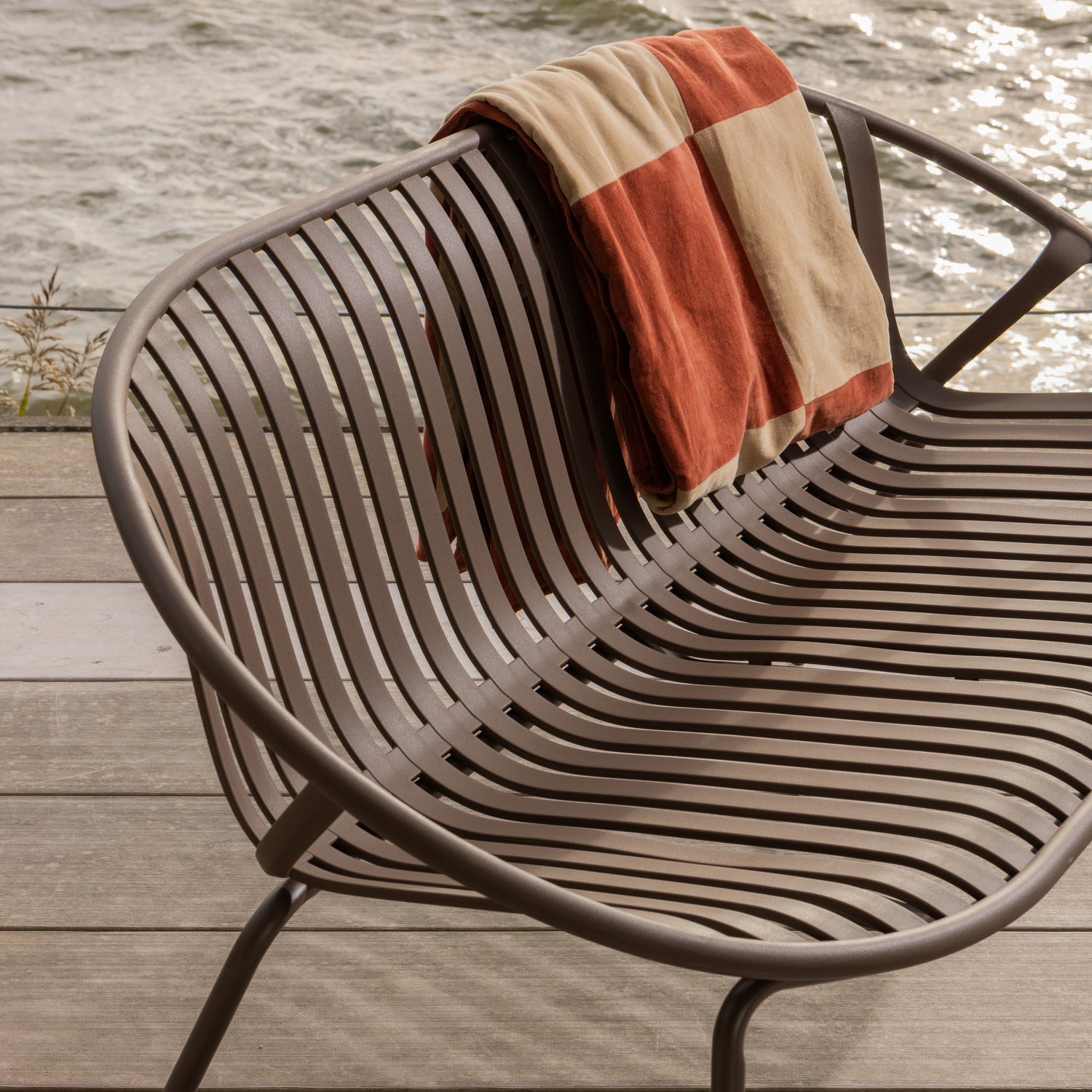 Zena Plaid 130 X170 Cm Velvet Roestbruin/Beige