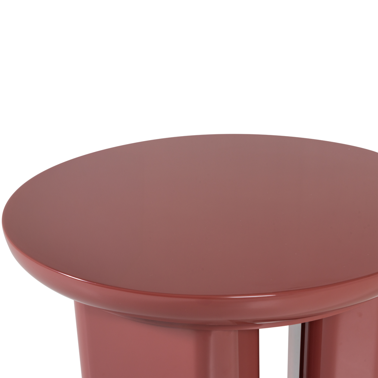 Orivo Bijzettafel Hout Hoogglans Roodroze [Fsc]