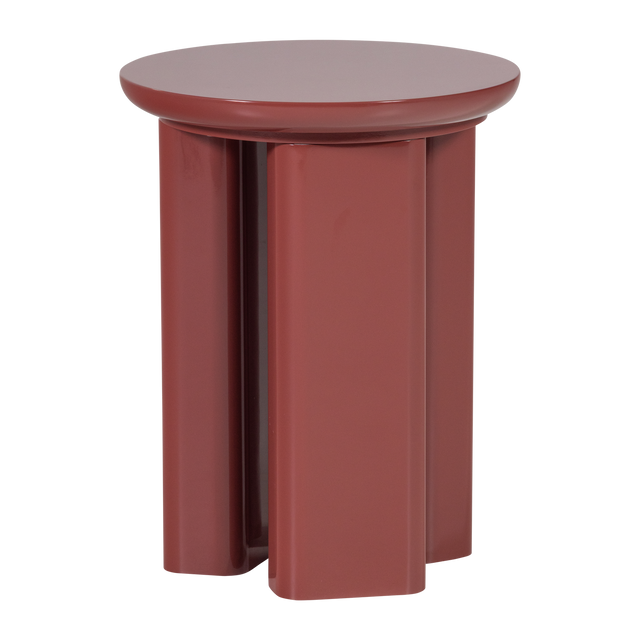 Orivo Bijzettafel Hout Hoogglans Roodroze [Fsc]