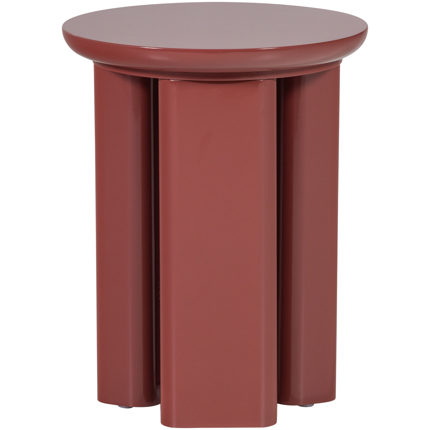 Orivo Bijzettafel Hout Hoogglans Roodroze [Fsc]