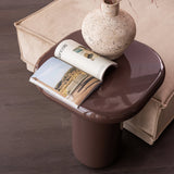 Zava Bijzettafel Hout Hoogglans Donkerbruin [Fsc]