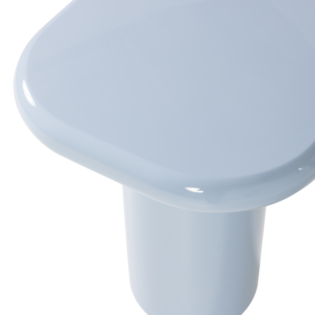 Zava Bijzettafel Hout Hoogglans Lichtblauw [Fsc]