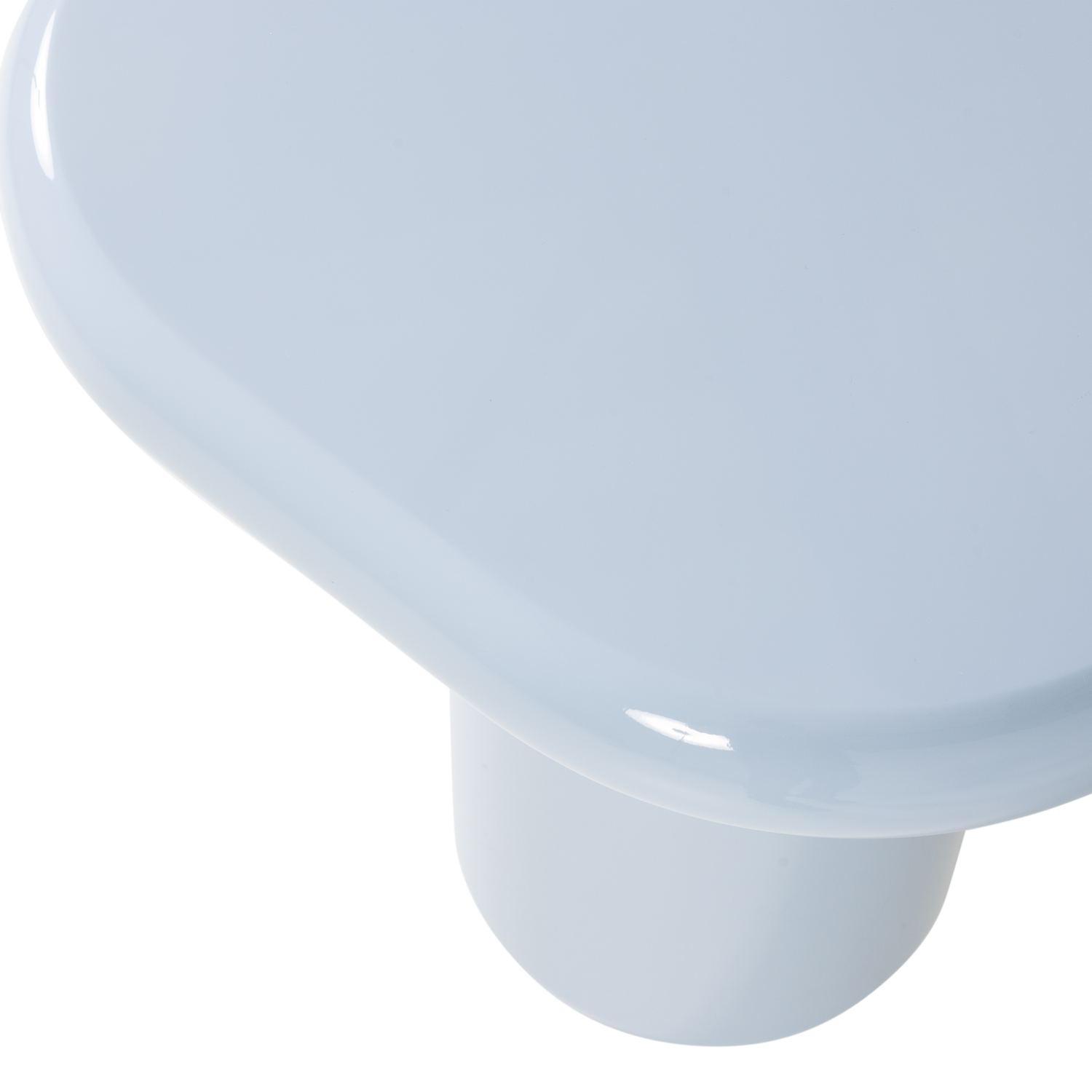 Zava Bijzettafel Hout Hoogglans Lichtblauw [Fsc]