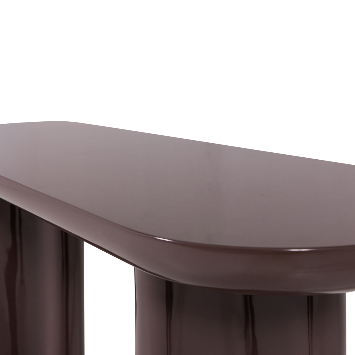Evara Sidetable Hout Hoogglans Donkerbruin [Fsc]