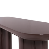 Evara Sidetable Hout Hoogglans Donkerbruin [Fsc]