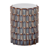 Axu Decoratieve Bijzettafel O35 X45 Cm Keramiek Grijsblauw