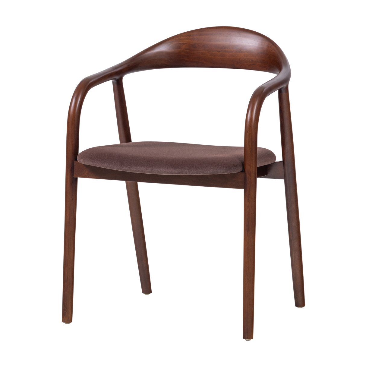Bran Eetkamerstoel Beukenhout Velvet Bruin [Fsc]