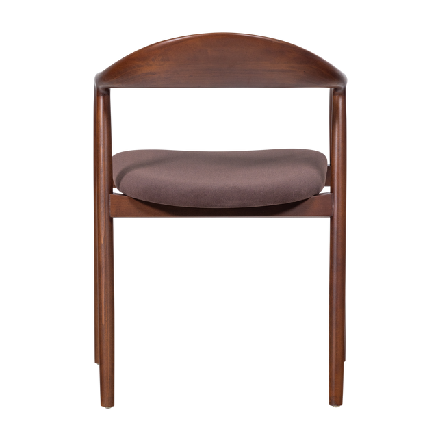 Bran Eetkamerstoel Beukenhout Velvet Bruin [Fsc]