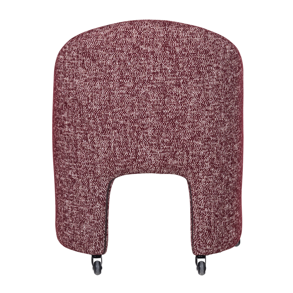 Cordo Eetkamerstoel Met Wielen Melange Bordeauxrood [Fsc]