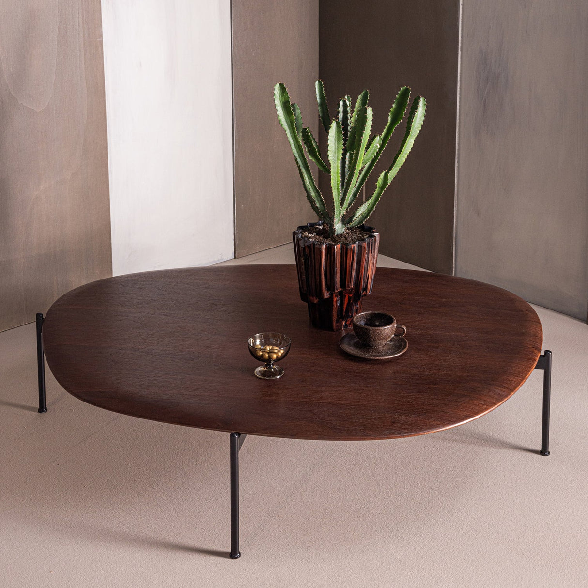 Kota Salontafel 26 X121 X79 Cm Mdf/Fineer Bruin