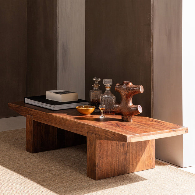 Eron Salontafel Acaciahout Bruin