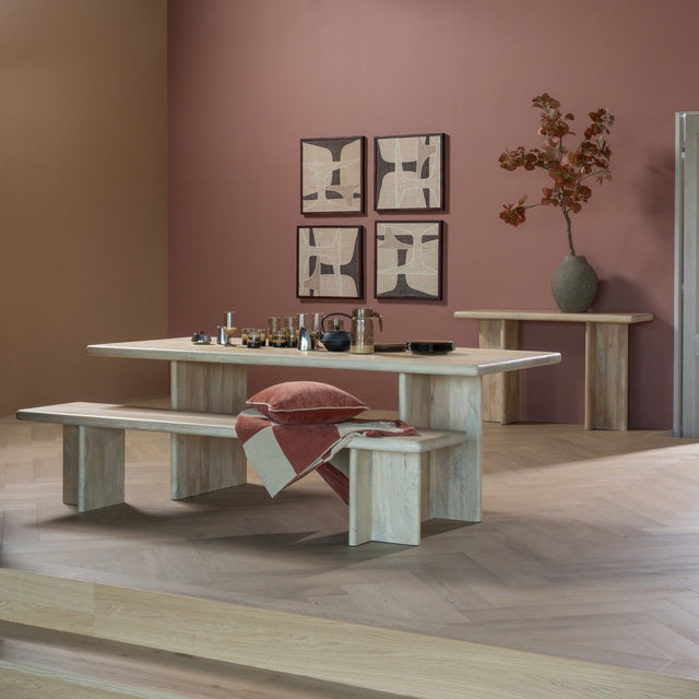 Ato Eetbankje 220 X45 Cm Mangohout Naturel