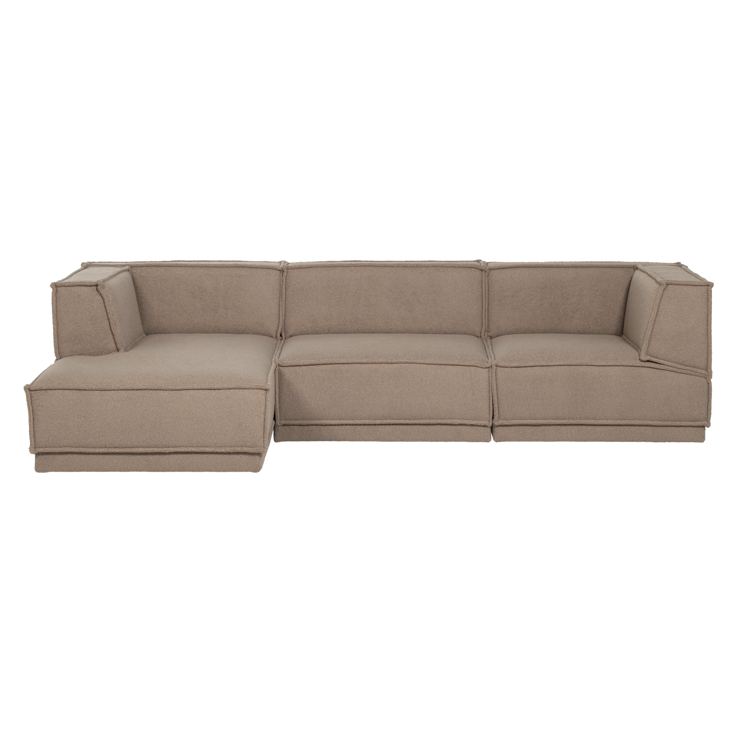 Manu Chaise Longue Bank Links Teddy Taupe [Fsc]