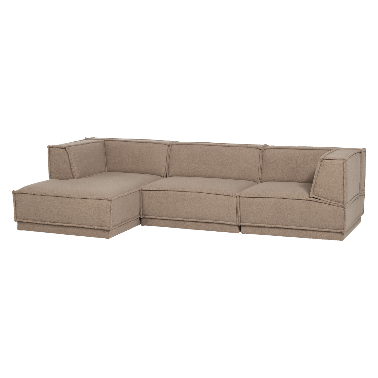 Manu Chaise Longue Bank Links Teddy Taupe [Fsc]