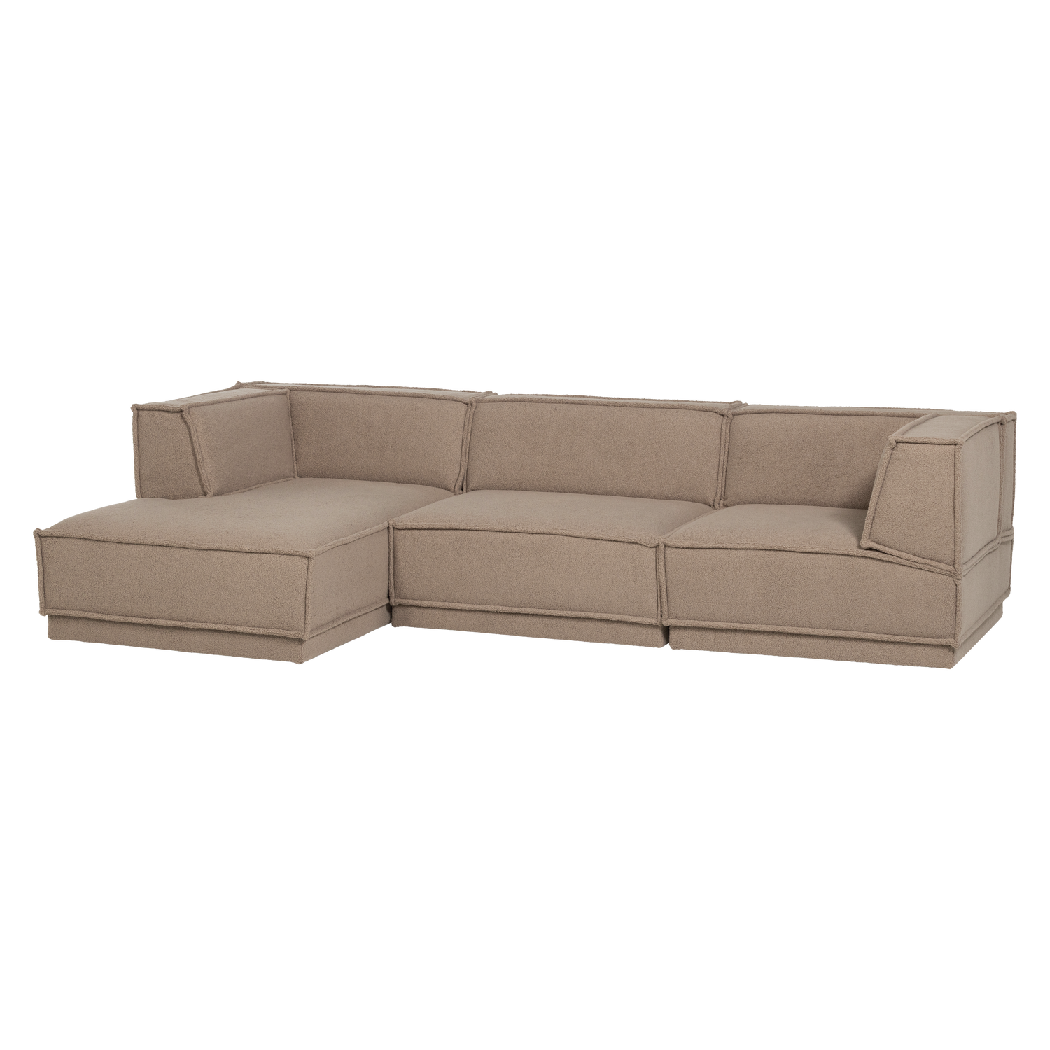 Manu Chaise Longue Bank Links Teddy Taupe [Fsc]