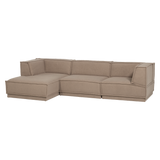 Manu Chaise Longue Bank Links Teddy Taupe [Fsc]