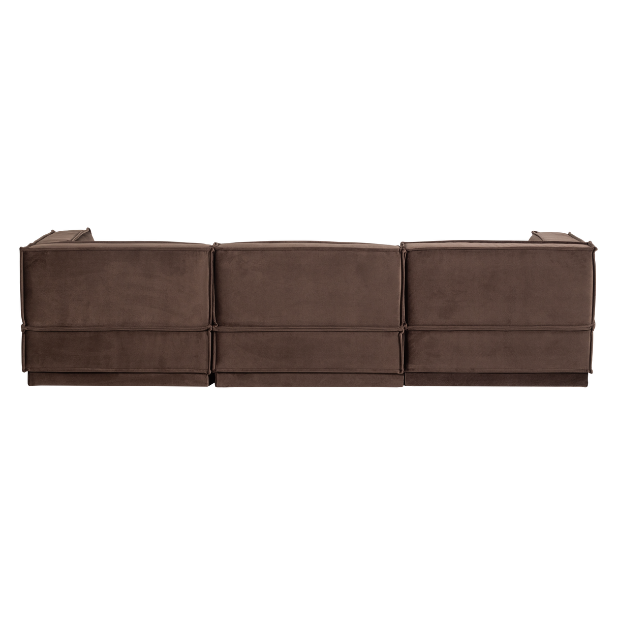Manu Chaise Longue Bank Links Velvet Bruin [Fsc]