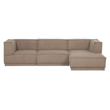 Manu Chaise Longue Bank Rechts Teddy Taupe [Fsc]