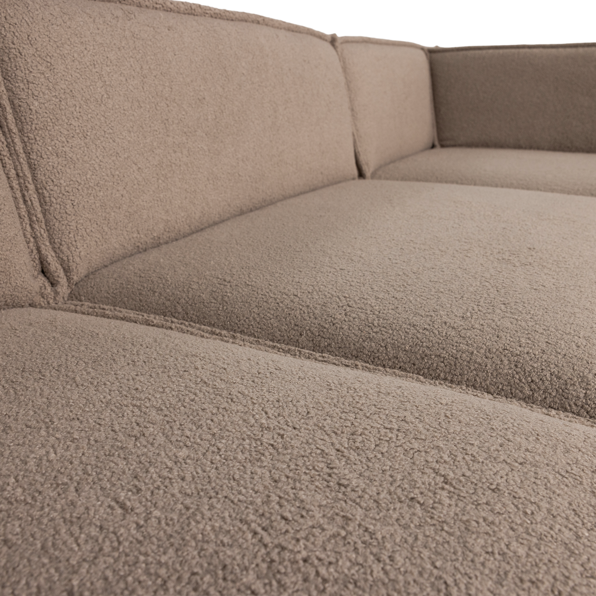 Manu Chaise Longue Bank Rechts Teddy Taupe [Fsc]