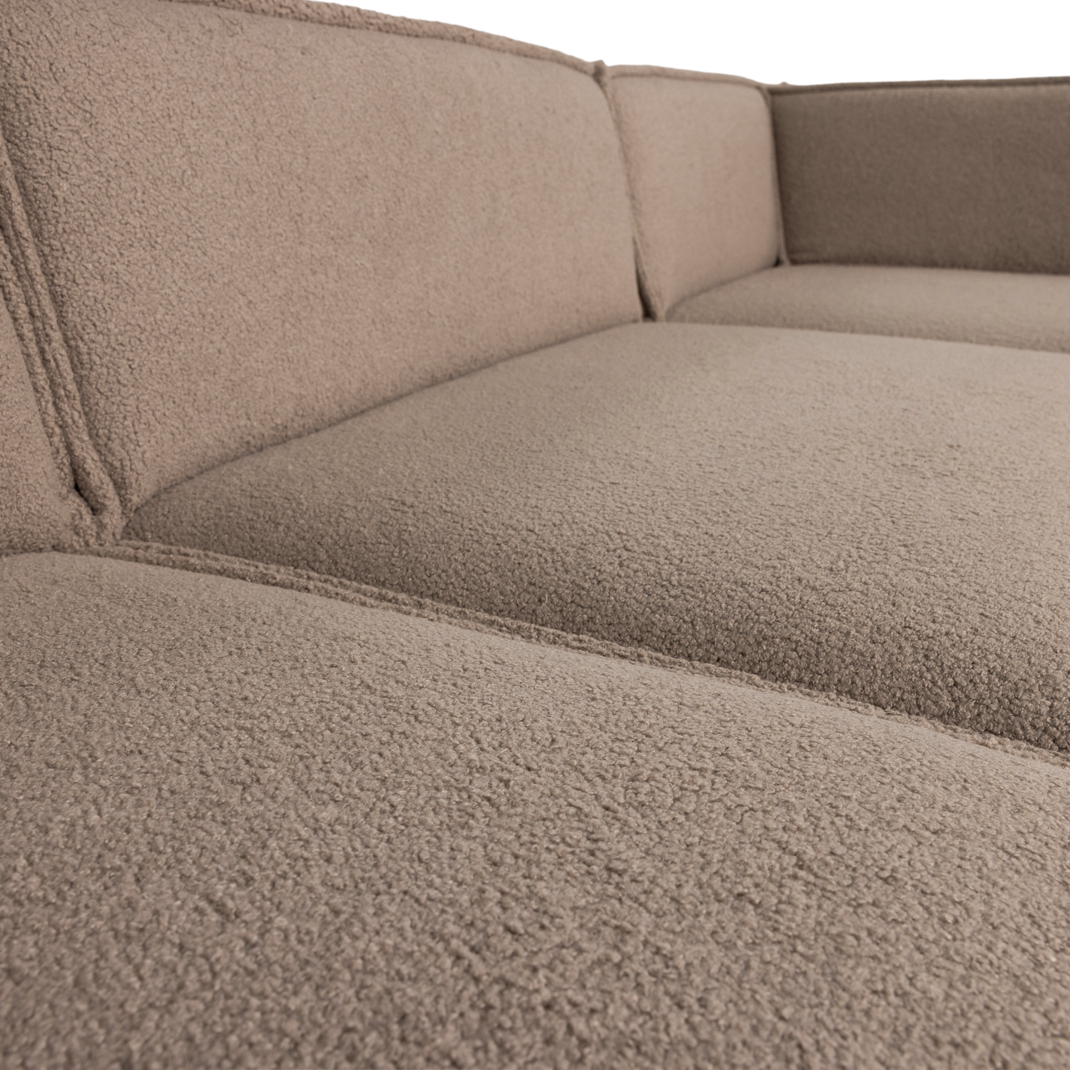 Manu Chaise Longue Bank Rechts Teddy Taupe [Fsc]