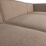 Manu Chaise Longue Bank Rechts Teddy Taupe [Fsc]