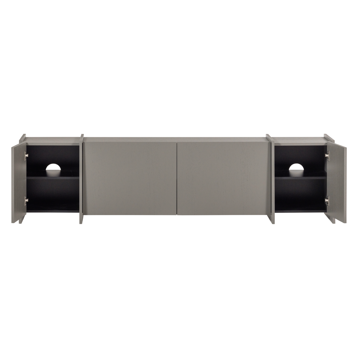 Brock Tv Meubel 200 Cm Essen Fineer Warmgrijs [Fsc]
