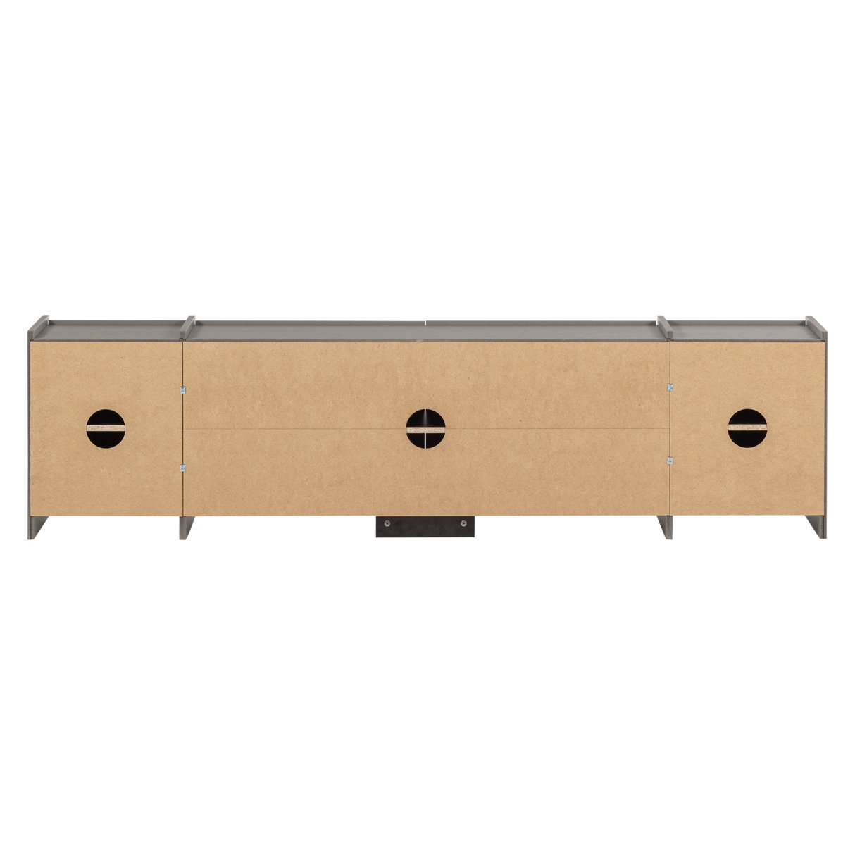 Brock Tv Meubel 200 Cm Essen Fineer Warmgrijs [Fsc]