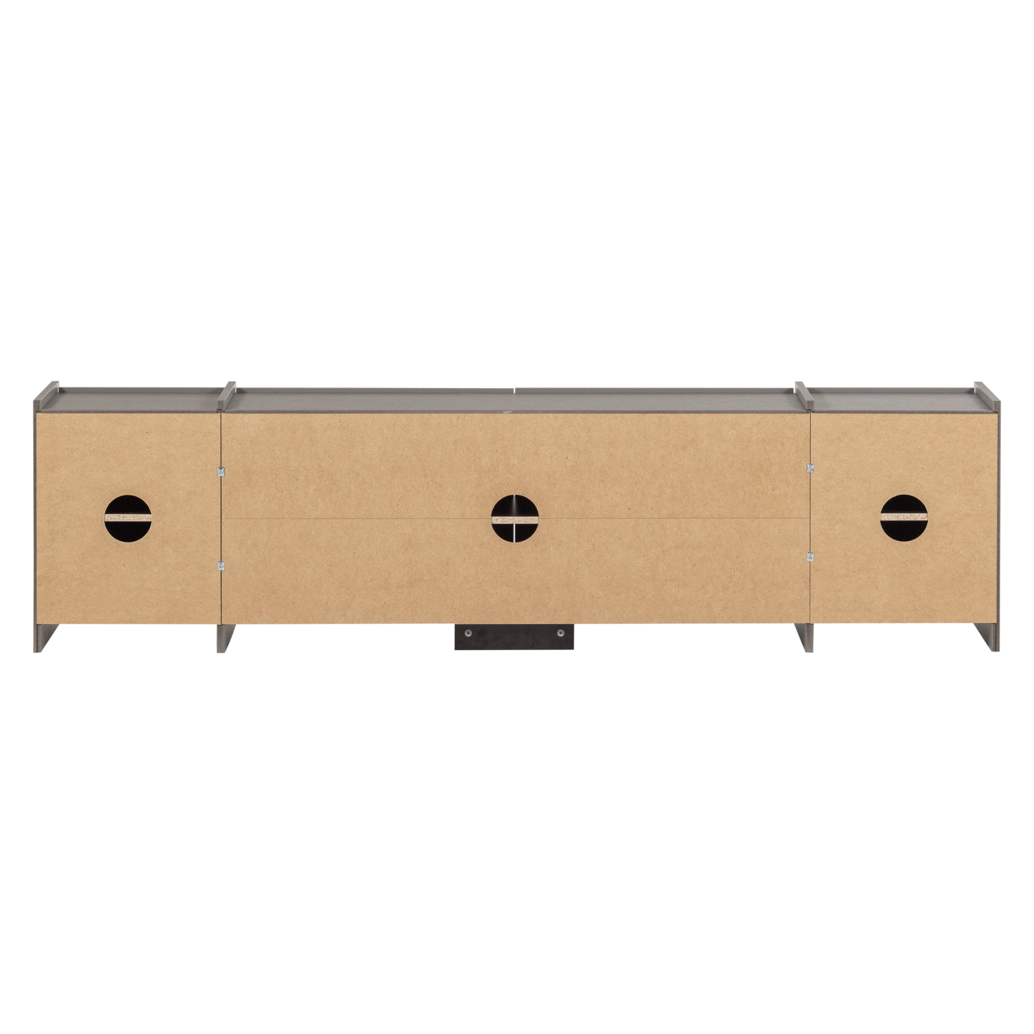Brock Tv Meubel 200 Cm Essen Fineer Warmgrijs [Fsc]