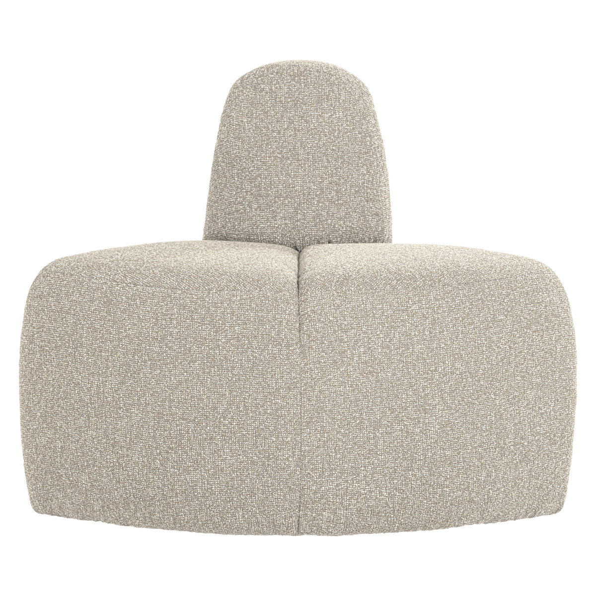Mojo Eetbank Hoek Rond Rugleuning Boucle Beige Melange [Fsc]