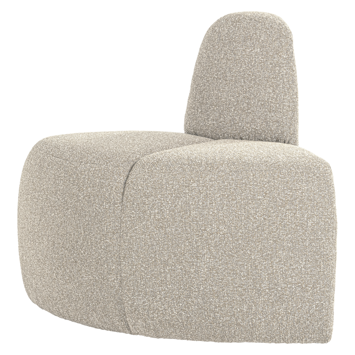 Mojo Eetbank Hoek Rond Rugleuning Boucle Beige Melange [Fsc]