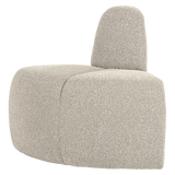 Mojo Eetbank Hoek Rond Rugleuning Boucle Beige Melange [Fsc]