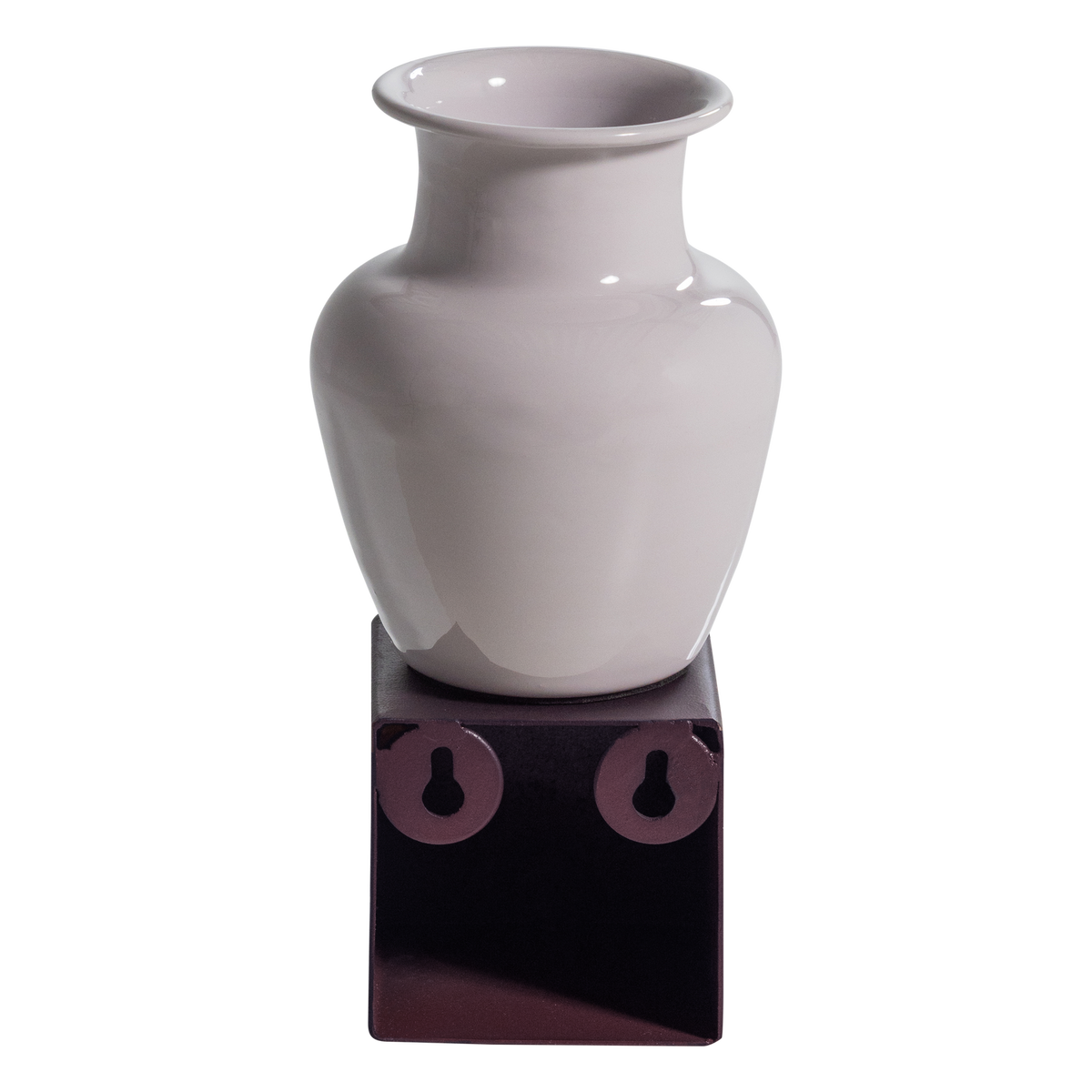 Numo Wanddeco Set Vaas/Kubus 21 X10 Cm Metaal Paars
