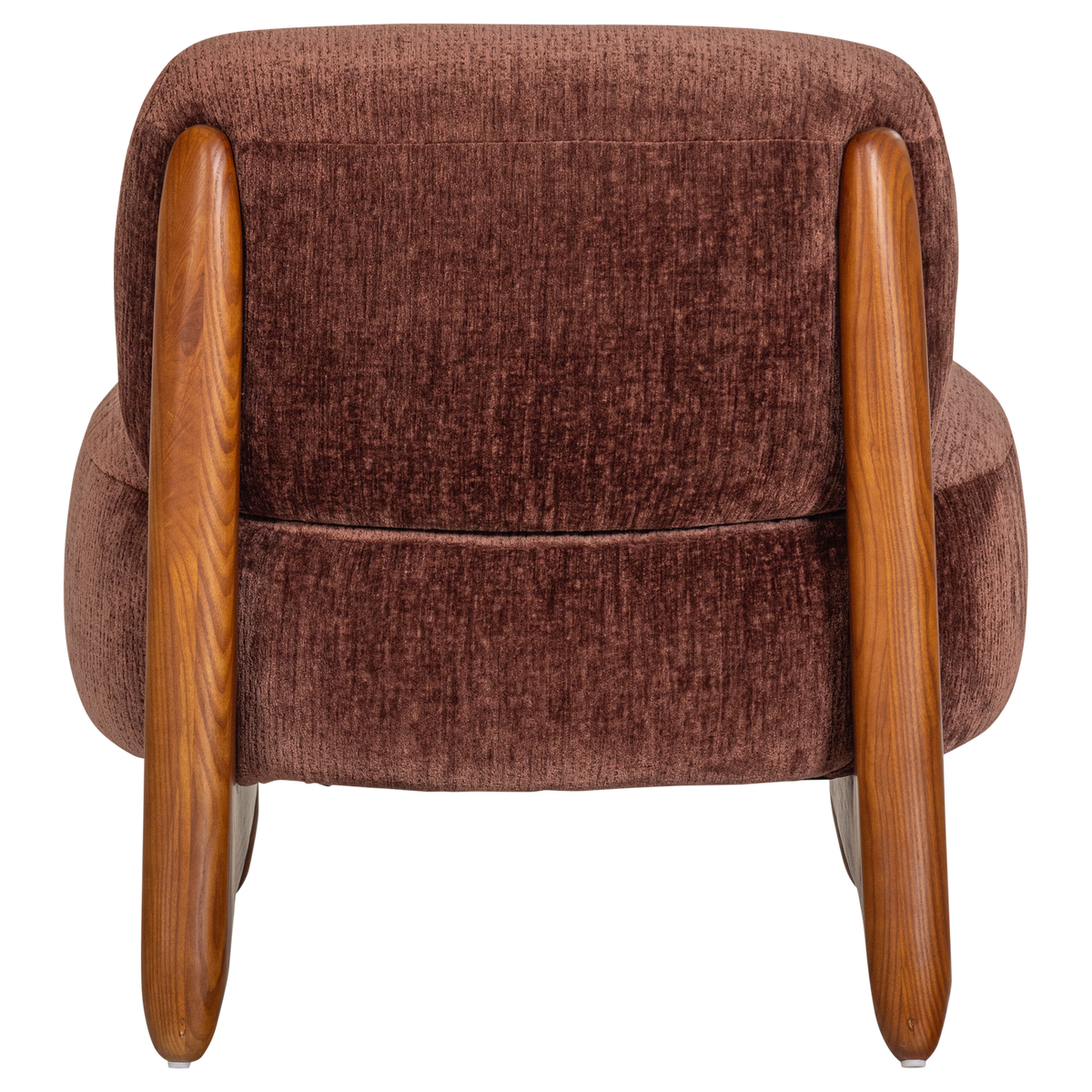 Runi Fauteuil Hout/Velvet Paars/Bruin [Fsc]