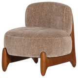 Runi Fauteuil Hout/Velvet Zand [Fsc]