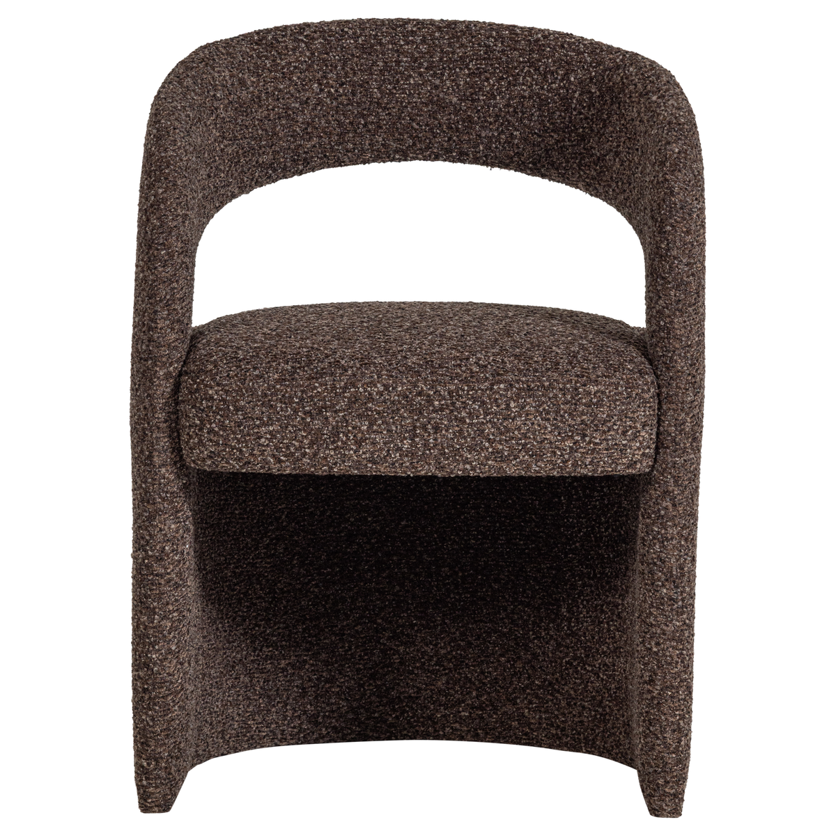 Lanor Eetkamerstoel Grove Boucle Donkerbruin [Fsc]