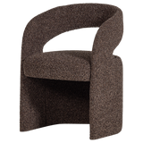 Lanor Eetkamerstoel Grove Boucle Donkerbruin [Fsc]