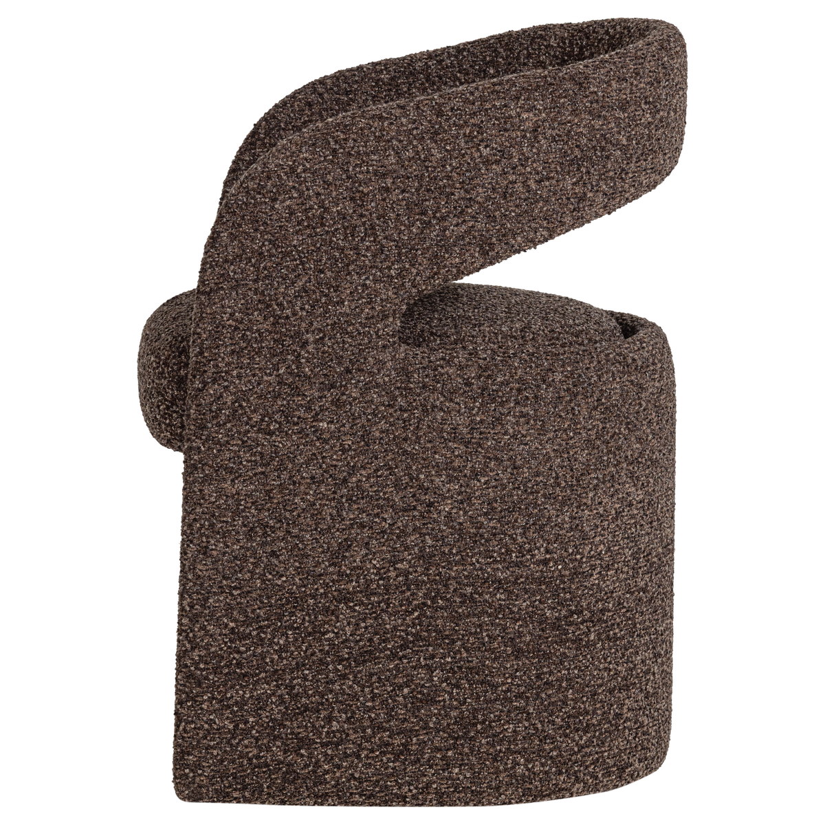 Lanor Eetkamerstoel Grove Boucle Donkerbruin [Fsc]